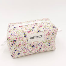Load image into Gallery viewer, Purple Petite Floral Quilted Boxy Pouch