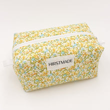 Load image into Gallery viewer, Yellow Petite Floral Quilted Boxy Pouch