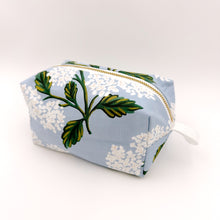 Load image into Gallery viewer, Blue Hydrangea Boxy Pouch