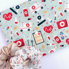 Load image into Gallery viewer, Blue Medical Toss Quilted Pouch