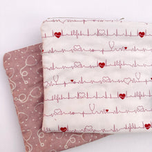 Load image into Gallery viewer, White ECG Quilted Pouch