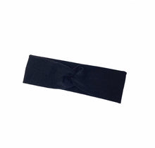 Load image into Gallery viewer, Black Twist Bamboo Headband