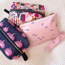 Load image into Gallery viewer, Pink Bat Zipper Pouch
