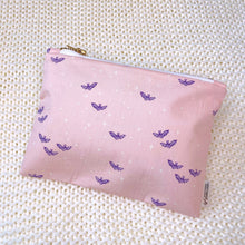 Load image into Gallery viewer, Pink Bat Zipper Pouch