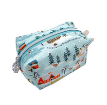 Load image into Gallery viewer, Winter Village Boxy Pouch