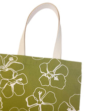 Load image into Gallery viewer, Green Hibiscus Tote Bag