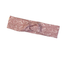 Load image into Gallery viewer, Mauve Stethoscope Twist Headband