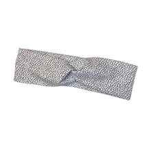 Load image into Gallery viewer, White Speckled Twist Headband
