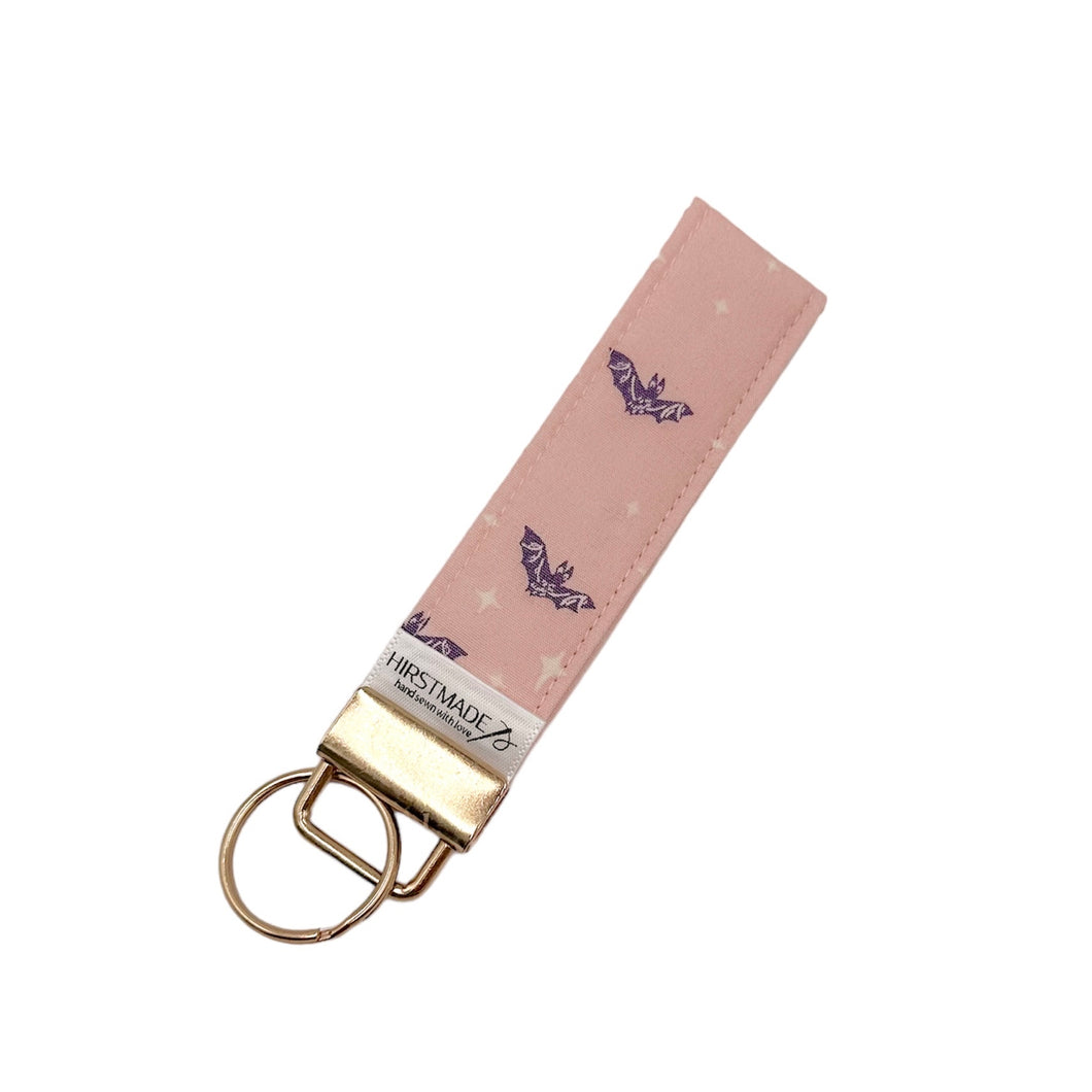 Pink Bat Keychain Fob