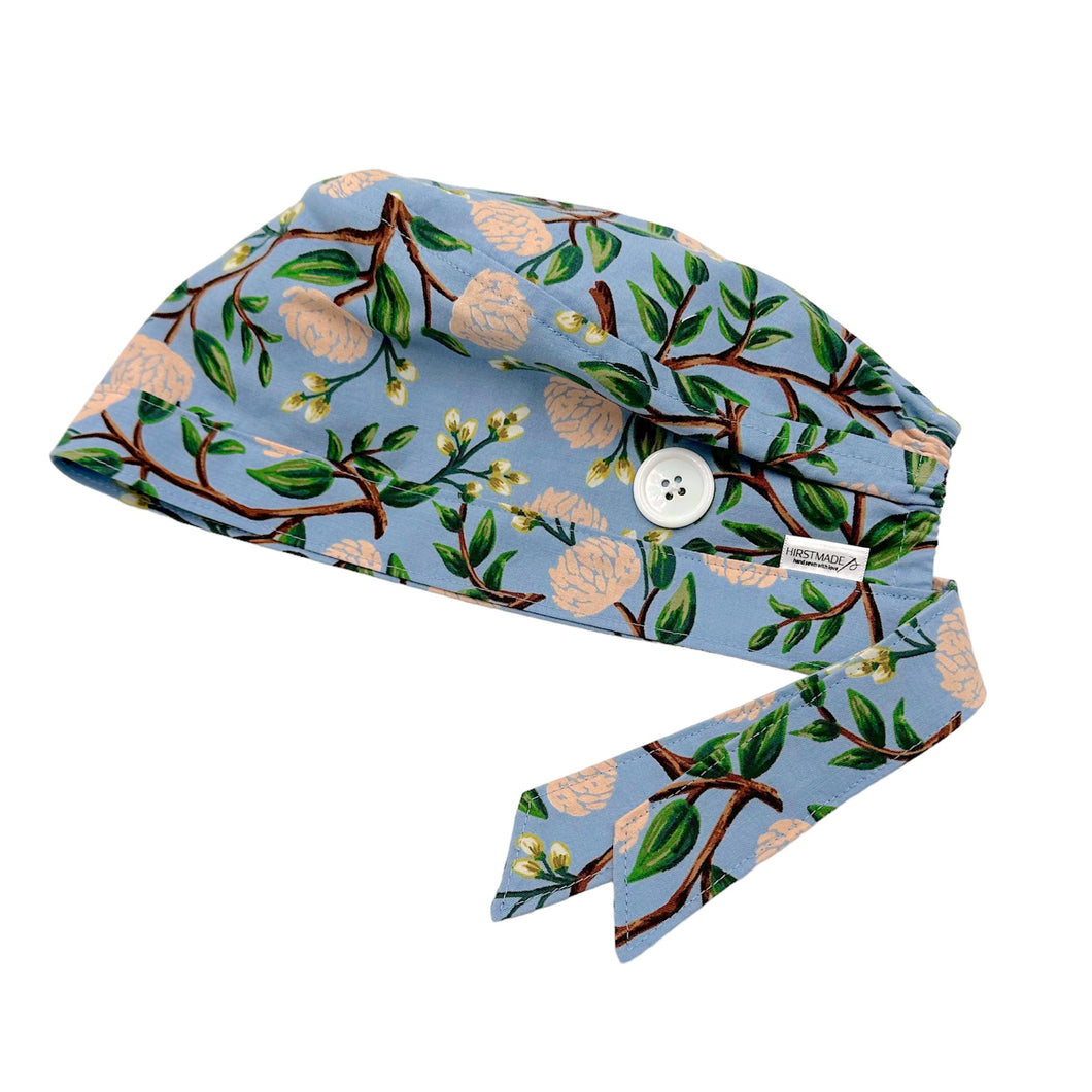 Blue Peony Rifle Paper Co. Scrub Cap