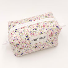 Load image into Gallery viewer, Purple Petite Floral Quilted Boxy Pouch
