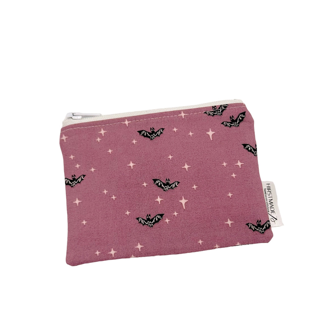 Purple Bats Mini Pouch