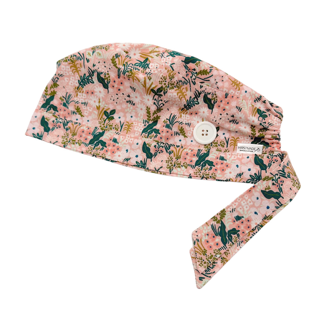 Meadow Pink Garden Rifle Paper Co. Scrub Cap