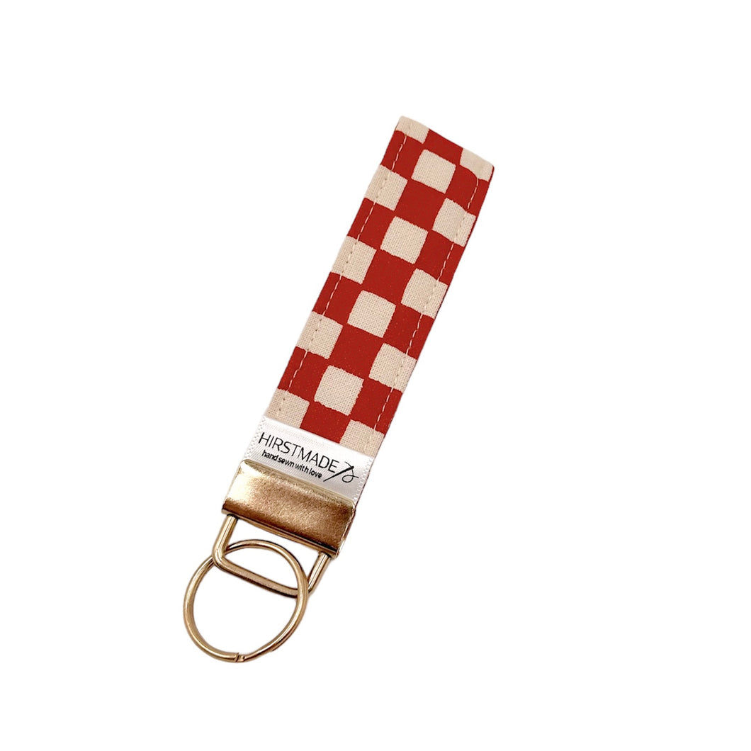 Brick Checker Keychain Fob