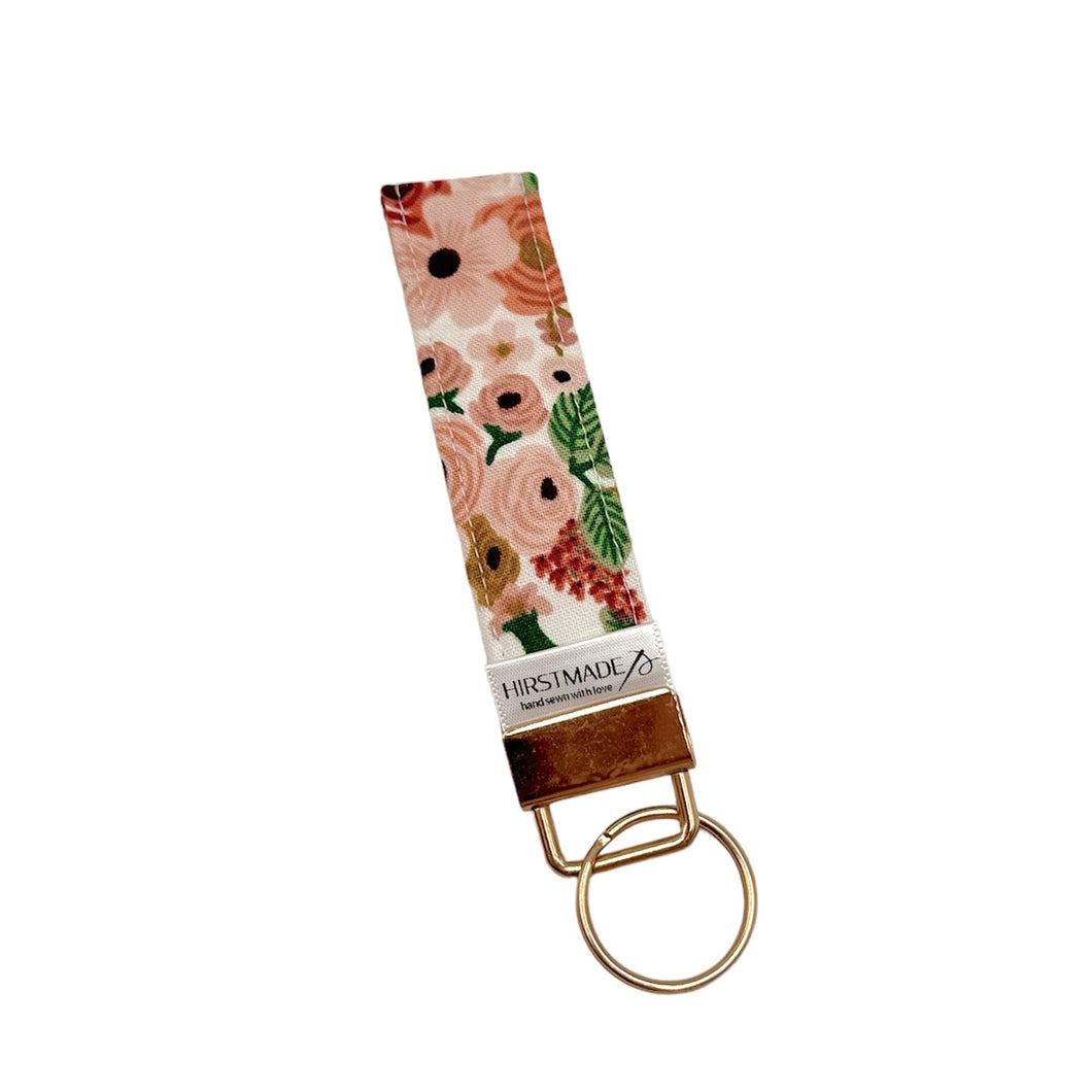 Pink Garden Party Keychain Fob