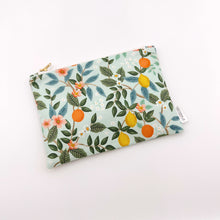 Load image into Gallery viewer, Mint Citrus Zipper Pouch
