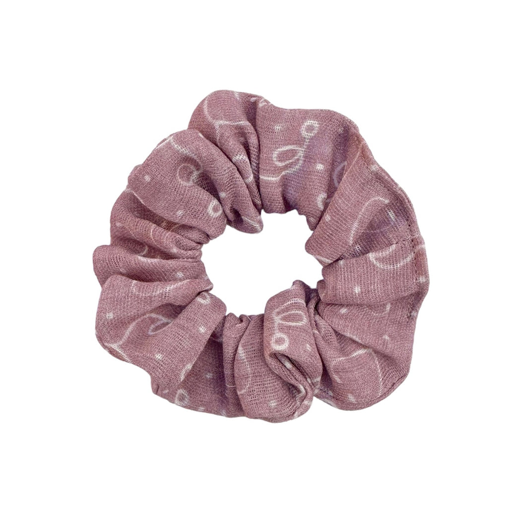 Mauve Stethoscope Scrunchie