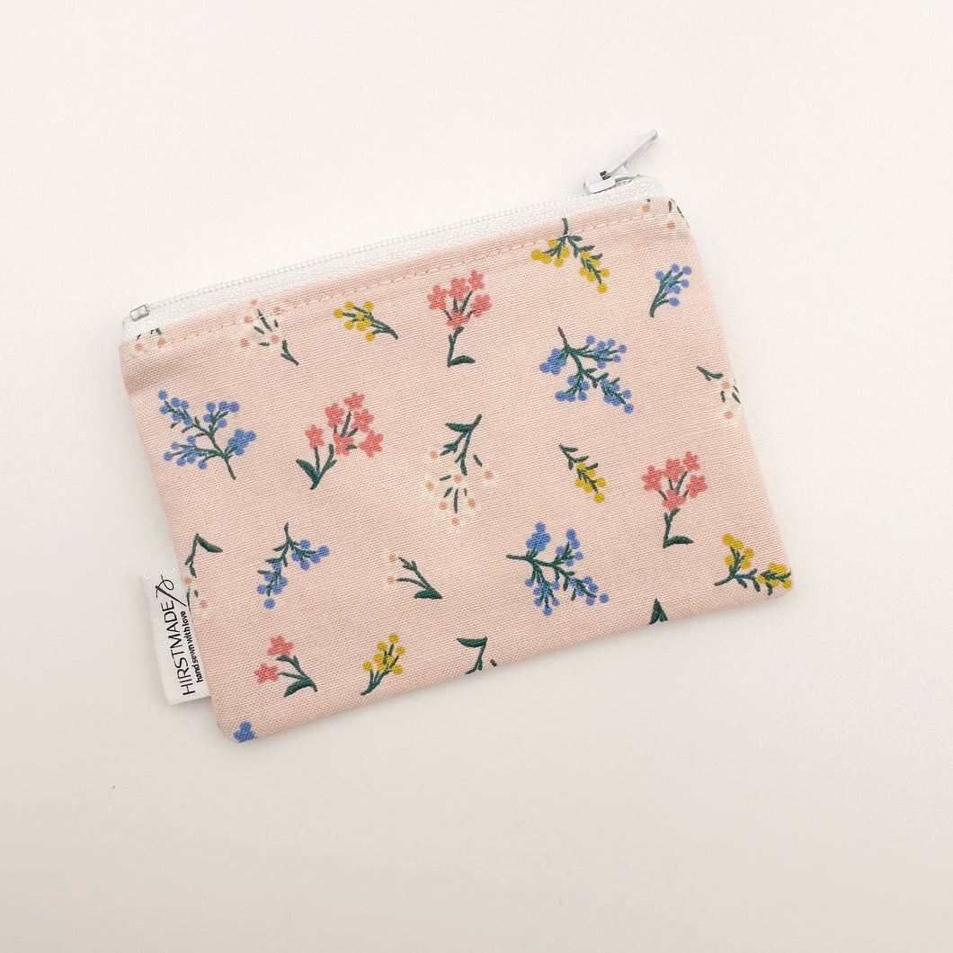 Pink Petite Fleurs Mini Pouch