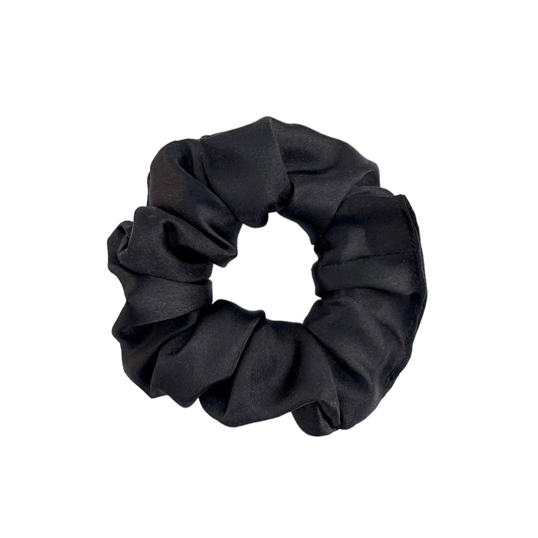 Black Satin Scrunchie