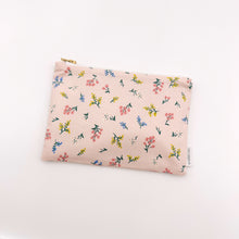 Load image into Gallery viewer, Pink Petite Fleurs Zipper Pouch
