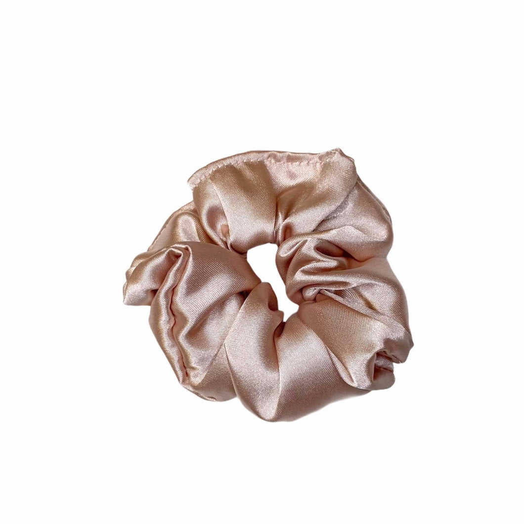 Champagne Satin Scrunchie