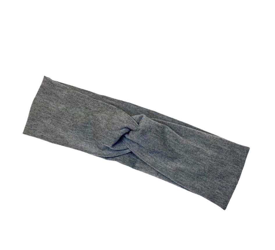 Grey Twist Bamboo Headband