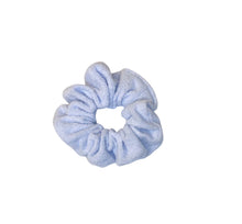 Load image into Gallery viewer, Blue Terry Cloth Scrunchie
