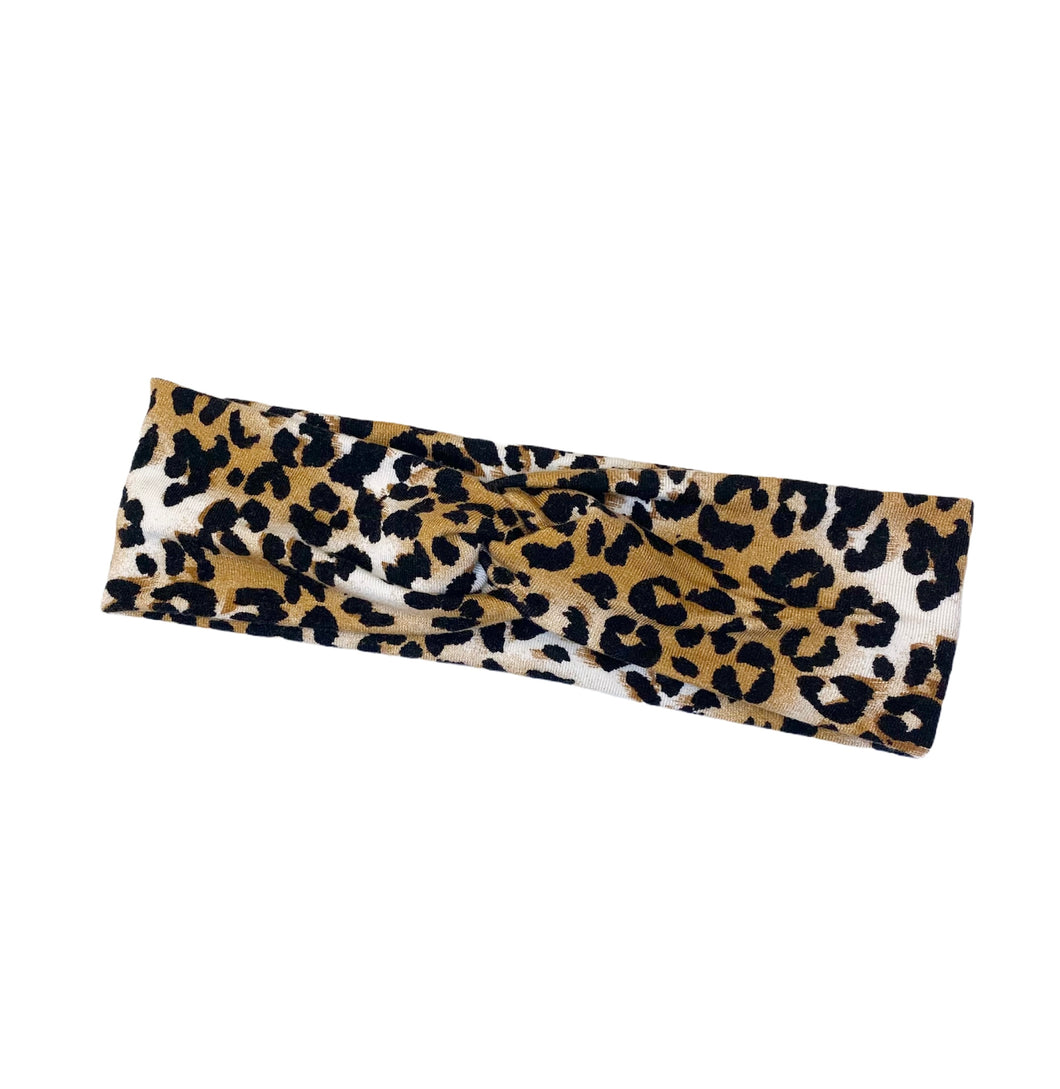 Cheetah Twist Bamboo Headband