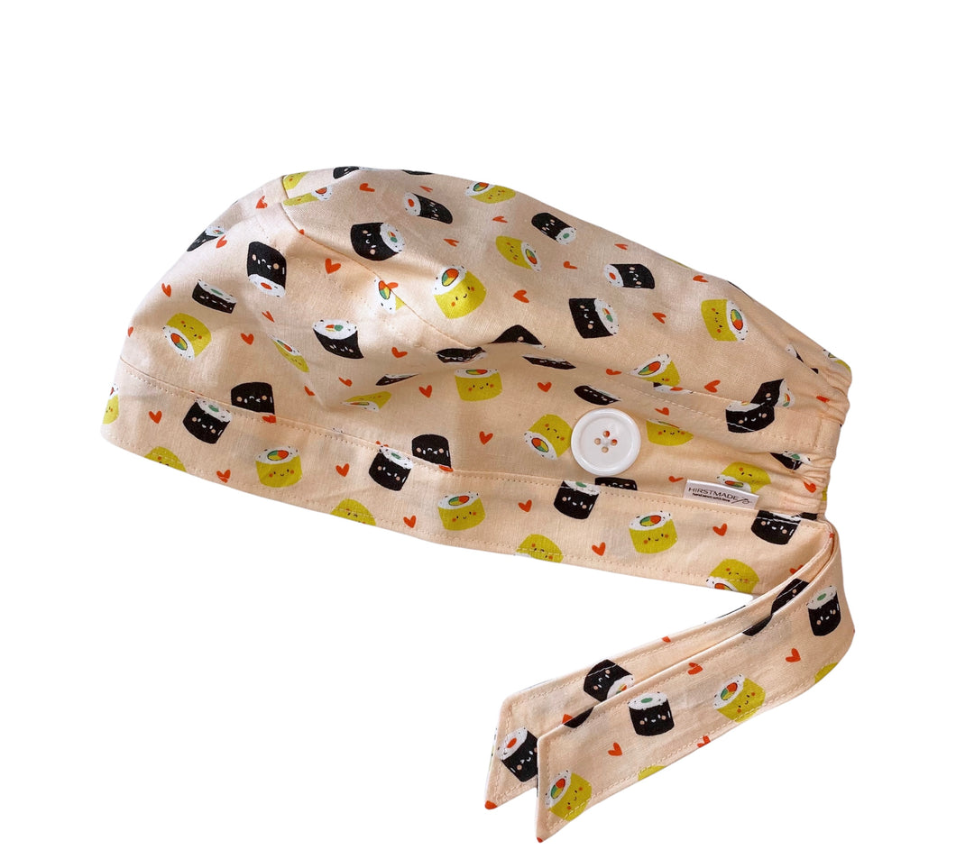 Pink Sushi Scrub Cap