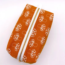 Load image into Gallery viewer, Orange Mushroom Boxy Pouch
