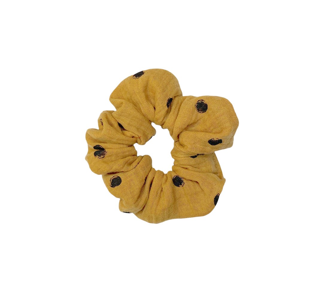 Caramel Dot Scrunchie