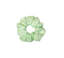 Load image into Gallery viewer, Light Green Eyelet Scrunchie
