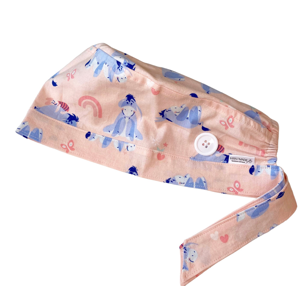 Pink Eeyore Scrub Cap