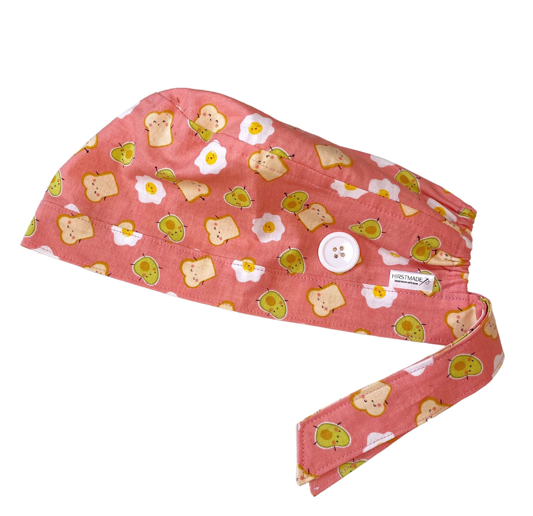 Pink Brunch Scrub Cap