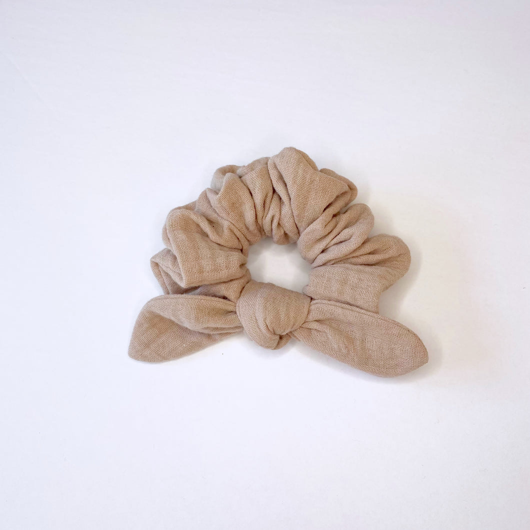 Milk Tea Knot Scrunchie