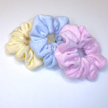 Load image into Gallery viewer, Blue Terry Cloth Scrunchie

