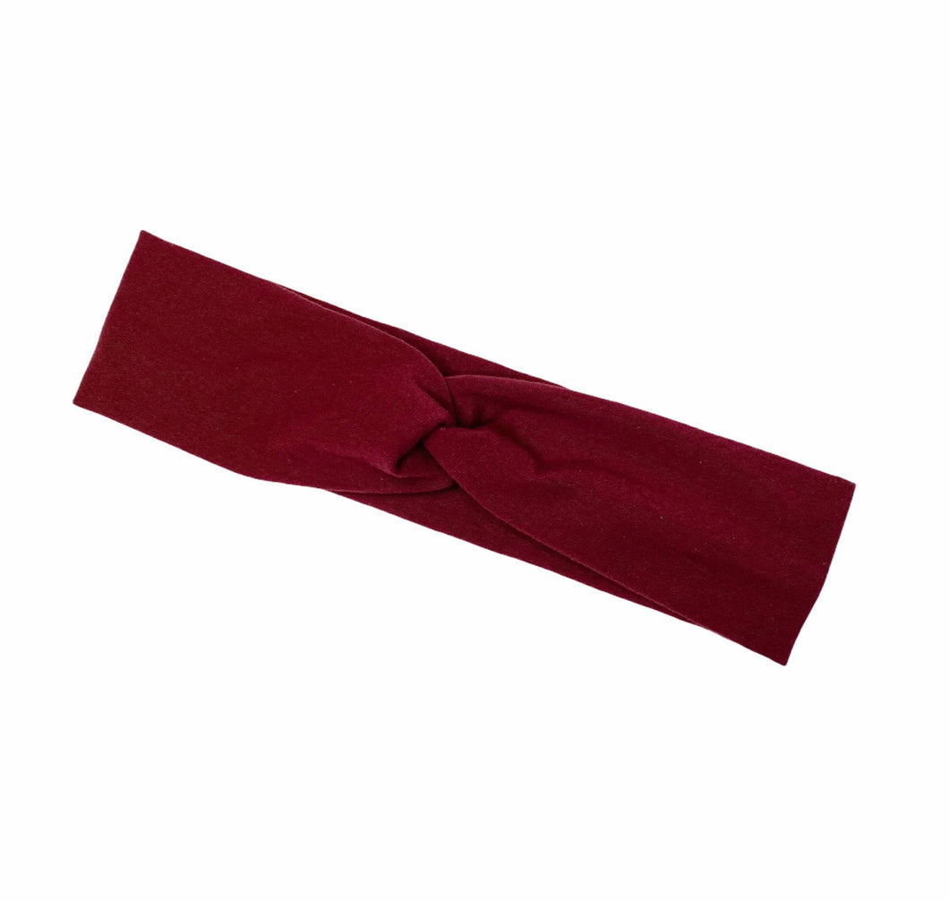 Maroon Twist Headband