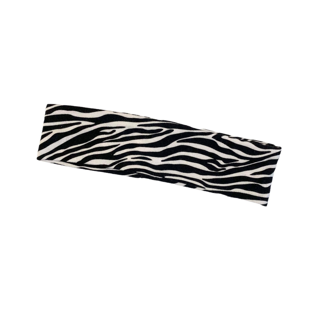 Zebra Straight Bamboo Headband